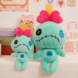 ZU 35/60cm 1pc Cartoon Green Doll Scrump Plush Toy Cool Cute Stuffed Soft Toys for Girl Boy