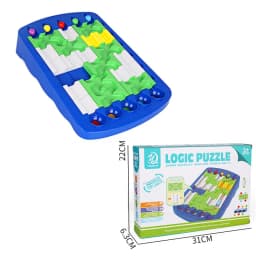 IQ Logical Route Puzzle Bead Mind Training Run Race Track 60 Challenges Brain Intellectual Toy for Children Maze Ball Board Game