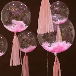 50pcs Bobo Balloon Pre-Stretched Clear Transparent Bubble Ballon Wedding Birthday LED Glowing Party Supplies 13 18 20 24 36 inch