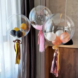 50pcs Bobo Balloon Pre-Stretched Clear Transparent Bubble Ballon Wedding Birthday LED Glowing Party Supplies 13 18 20 24 36 inch