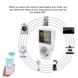 WIFI Smart Socket Digital Wattmeter 220V Power Meter Electricity Consumption EU/FR/US/UK/AU Plug Kilowatt Wattage Energy Meter