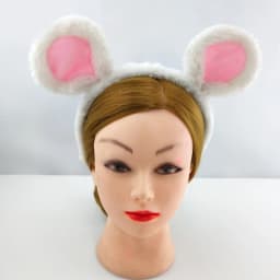 DXAE Soft Bear Ears Headbands Plush Mouse Ears Hair Hoop for Washing Face Cartoon Animal Hairbands Halloween Costume