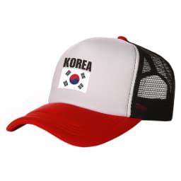 South Korea Trucker Caps Men South Korea National Hat Baseball Cap Cool Summer Unisex Mesh Net Caps