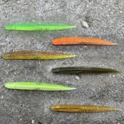 HAIMALUO 10pcs 8.5cm 10.5cm Soft Bait Light Dancing Worm Sway Noodle Worm Needle Tail Straight Tail Floating Bass Mandarinfish