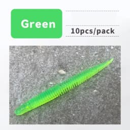HAIMALUO 10pcs 8.5cm 10.5cm Soft Bait Light Dancing Worm Sway Noodle Worm Needle Tail Straight Tail Floating Bass Mandarinfish
