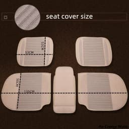 Breathable Car Seat Cover 9D Flax Seat Protection Cushion Four Seasons Universal Front And Rear Seat Anti-skid Pad Driver Mat