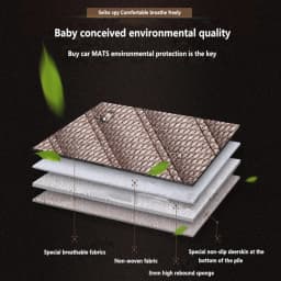 Breathable Car Seat Cover 9D Flax Seat Protection Cushion Four Seasons Universal Front And Rear Seat Anti-skid Pad Driver Mat