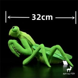 Green Mantis High Fidelity Chinese Praying Mantis Plushie Chinese Mantis Plush Toy Lifelike Stuffed Animal Doll Toy Gift