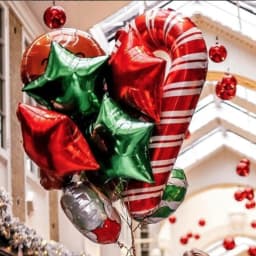 6Pcs Large Christmas Balloons Candy Cane Foil Balloon Christmas Windmill Candy Globos Kids Toy New Year Christmas Decorations