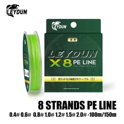LEYDUN Micro Fishing Lines 8 Strands Braided PE 100m 150m Japan Smooth Multifilament Line Carp Fly Fishing Wire Strong 8X Weave