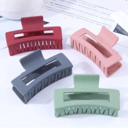 Korean Women Girls Acrylic Hair Claws Hair Clips Headwear Large Size Hairpins Crab Barrette Fashion Ornament Hair Accessories