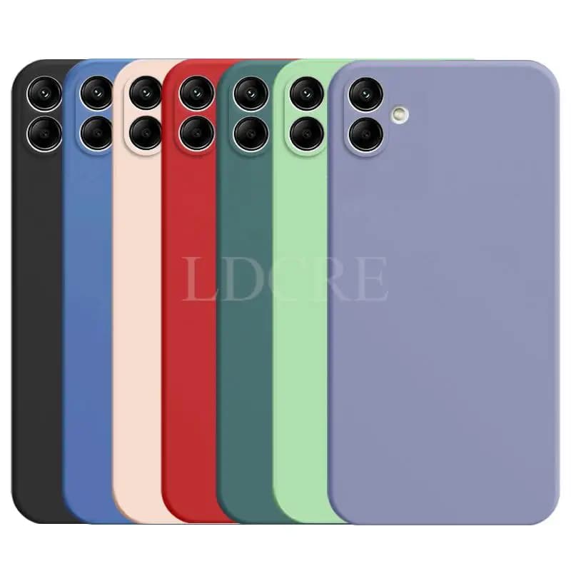 For Samsung Galaxy A04 Case Liquid Silicone Protector Cover Samsung A07 A06 A16 A05 A05S A15 A25 A55 A35 A04 A04S A04E A54 Cover