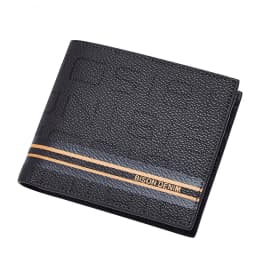 BISONDENIM Genuine Leather Men Wallets Coin Pocket Card Holder Male Purse Fashion Wallets High Quality Gift for Husband Father
