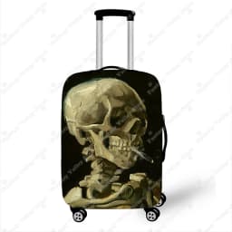 Oil Painting Starry Night By Van Gogh Luggage Cover Sunflower Cafe In Arles Travel Suitcase Covers Trolley Case Protective Cover