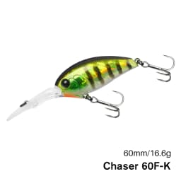 TSURINOYA 60F Crankbait Fishing Lure 60mm 16.6g CHASER 0-3m Long Casting Floating Artificial Hard Bait Bass Pike Ajing Crank