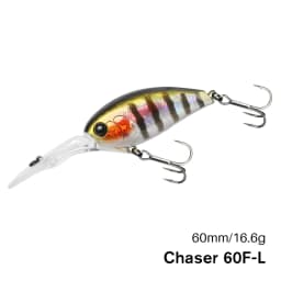 TSURINOYA 60F Crankbait Fishing Lure 60mm 16.6g CHASER 0-3m Long Casting Floating Artificial Hard Bait Bass Pike Ajing Crank