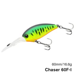TSURINOYA 60F Crankbait Fishing Lure 60mm 16.6g CHASER 0-3m Long Casting Floating Artificial Hard Bait Bass Pike Ajing Crank
