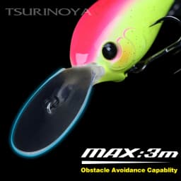 TSURINOYA 60F Crankbait Fishing Lure 60mm 16.6g CHASER 0-3m Long Casting Floating Artificial Hard Bait Bass Pike Ajing Crank