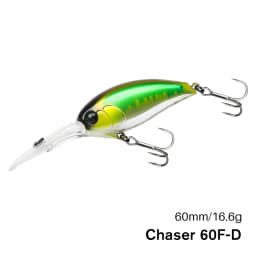 TSURINOYA 60F Crankbait Fishing Lure 60mm 16.6g CHASER 0-3m Long Casting Floating Artificial Hard Bait Bass Pike Ajing Crank