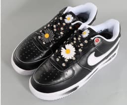 Individual Pattern High-top Canvas Sneakers AF1 Shoelaces Little Daisies Cartoon Printing Fashion Women Men Shoelaces Dropship
