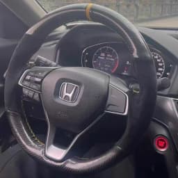 Custom Car Steering Wheel Cover Suede Carbon Fiber 100% Fit For Honda Accord 10 2018 2019 Insight 2019 Auto Interior Accessories