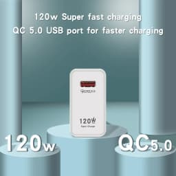 Gan 120W USB Charger Super fast Charging Adapter For Xiaomi Civi 12t 11t Redmi Note 11 Pro+ 11T Pro iphone samsung Type C Cable