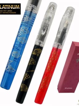 Platinum limited Hefeng Japanese pen for students to learn how to practice calligraphy with sliding cap PLATNUM ink pen