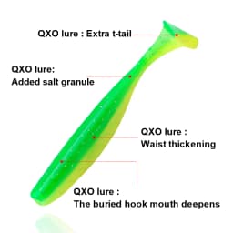 QXO Fishing Soft Lure Worm With Box Silicone Bait Swimbait Streamer Sea Fishing Spoon Lure 7cm 10cm Wobbler Set