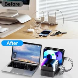 150W Universal Multi USB Charger 16 Port USB Type C Fast Charging Station Stand For Ipad Iphone 17 16 Samsung S22 Xiaomi Tablet