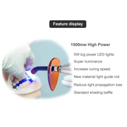 JINGT Dental Light Curing Machine Oral Photopolymerization Lamp Teeth Whitening Resin Wireless Filling Tooth Dental Equipment