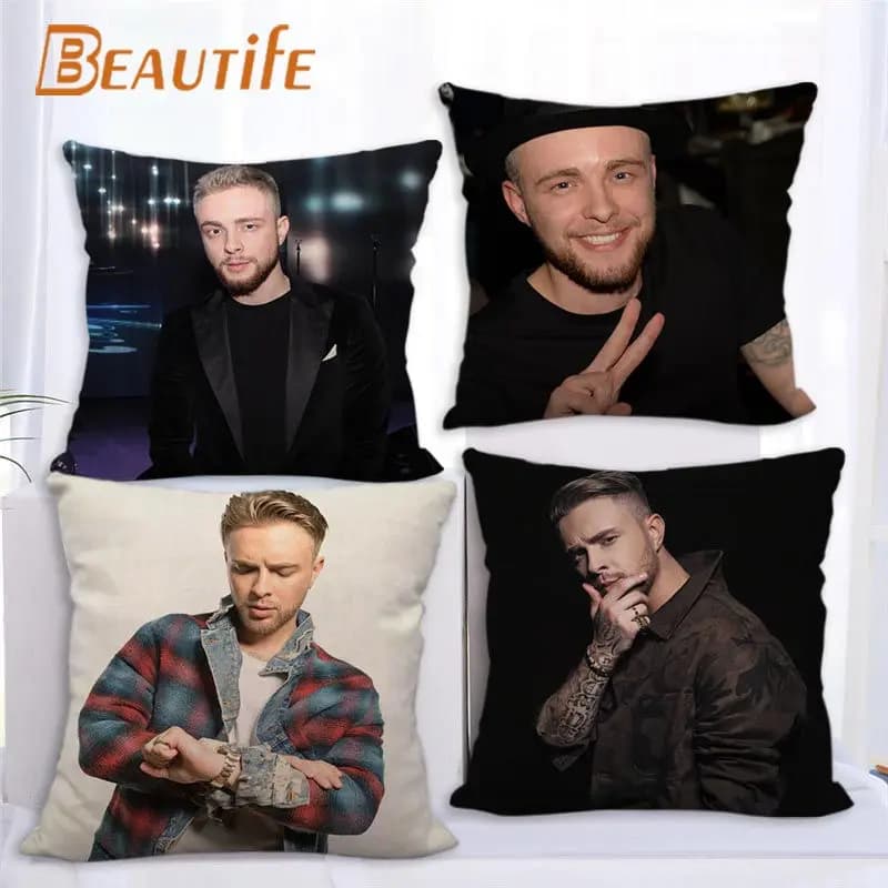 New Arrival Egor Kreed Pillowcase Bedroom Home Decorative Cover 45x45cm Square Zipper Pillow Cases Cotton Linen Fabric No Fade