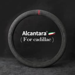 38cm Alcantara for Cadillac XTS CT6 XT5 ATS CTS SRX SLS Steering Wheel Cover Auto Parts Car accessories