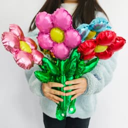 10pcs Mini Rose Flower Balloons Rose Shaped Balloons Birthday Wedding Balloon Mother's Day Decoration Baby Shower Party Supplies
