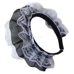 Girls Lace Hair Hoop with Multilayer Lace Headdress Cute Maid Headpiece Anime Gothic Cosplay Headband Dropshipping