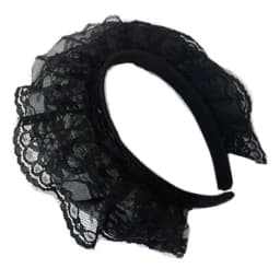 Girls Lace Hair Hoop with Multilayer Lace Headdress Cute Maid Headpiece Anime Gothic Cosplay Headband Dropshipping