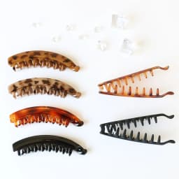 Frosted Hair Clips Solid Color Banana Clip Headwear Women's Hair Accessories Fashion Ponytail Crab Barrettes