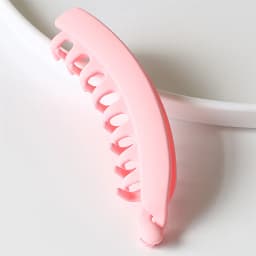 Frosted Hair Clips Solid Color Banana Clip Headwear Women's Hair Accessories Fashion Ponytail Crab Barrettes