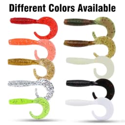 Goture 10pcs/set Soft Fishing Lure 6cm 2g Wobblers Silicone Artificial Bait Grub Worm Lures for Bass Trout Carp Fishing Lures