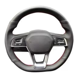 Non-Slip Artificial Leather Braid Car Steering Wheel Cover Wrap For BYD SONG Plus Dmi QIN Pro Max YUAN TANG HAN EV 2015-2023
