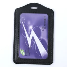 PU Leather ID Badge Case Clear and Color Border Lanyard Holes Bank Credit Card Holders ID Badge Holders Accessories DropShipping