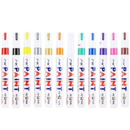 12 Colors Permanent Paint Marker Pen for CD Car Motorcycle Tyre Waterproof 3.0mm 1 Piece