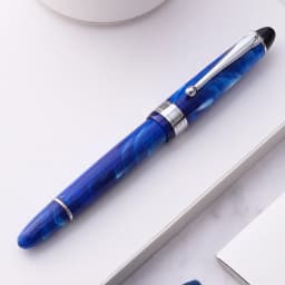 Luxury Fountain Pen Piston Acrylic Ink Pen Calligraphy Exquisite School Office Supplies Retro Pens 0.5mm EF/F Nib BLUE RED Green