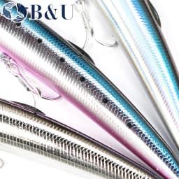 B&U 125mm SARUNA Floating Minnow Fishing Lure Hard Bait Minnow Wobbler Swimbait Saltwater Fishing For Seabass