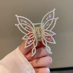 Fashion Metal openwork Hair Claw Butterfly Clips for Women Girl Elegant Ponytail Clip Vintage pin Accessories