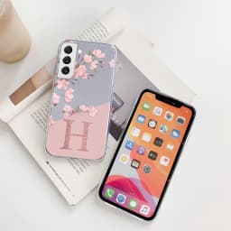 For Samsung Galaxy S22 S25 Plus Ultra S22+ Phone Case Soft Slim Luxury A-Z Letters Back Cover Funda Clear Bumper TPU Transparent