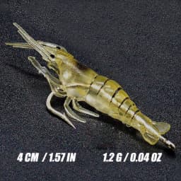 10pcs Soft Shrimp Shaped Fishing Lure With Hook, Bait Kit For Outdoor, Fishing Accessories