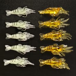 10pcs Soft Shrimp Shaped Fishing Lure With Hook, Bait Kit For Outdoor, Fishing Accessories