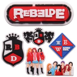 1-6pcs Mexico RBD Band PVC Accessories Shoes Charms Animals Lovely Panda Slippers Shoe Buckle fit Holiday Gift