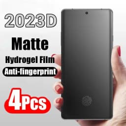 4PCS Matte Hydrogel Film for Samsung S20 S21 S22 S23 Ultra FE S24 S10 S9 Plus Screen Protector for Galaxy Note 20Ultra 9 10 Plus
