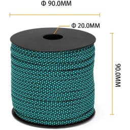 550lb Paracord Reel 160 Foot 4mm 7 Inner Strands Parachute Cord 100% Nylon Mil-Spec Type III Paracord Used by Military
